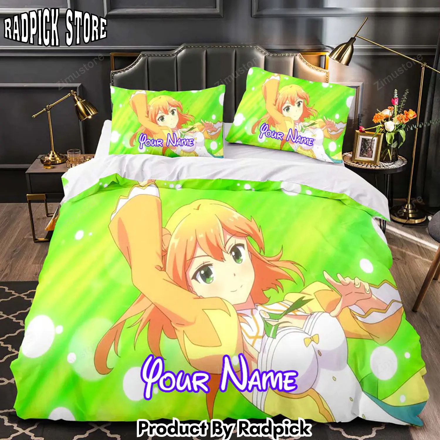 Radpick the demon girl next door personalized name bedding set cosplay duvet cover bed sets2178 rp3271299